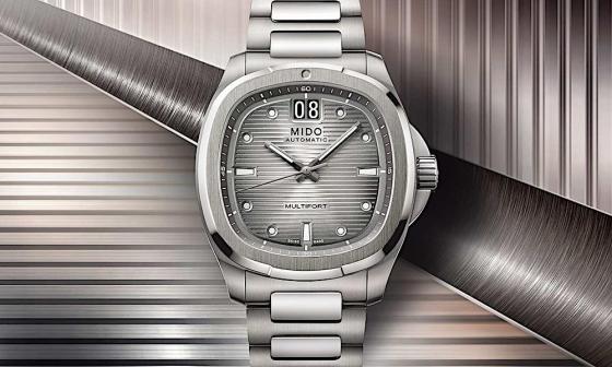 复古电视再进化！MIDO Multifort TV Big Date 钛金属腕表