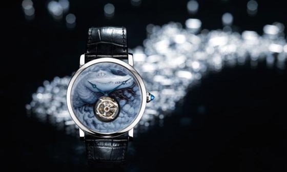 Rotonde de Cartier卡地亚鳄鱼浮雕装饰腕表