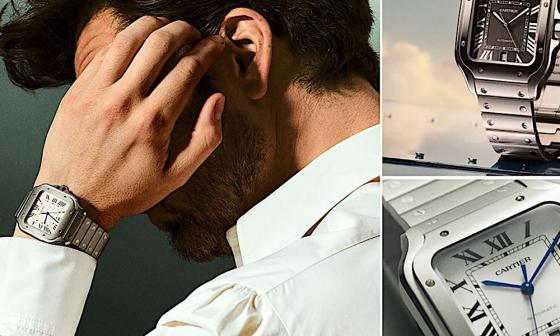 细节恰如飞行中的精准操作：卡地亚 Santos de Cartier 腕表