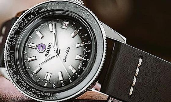 雷达表库克船长复古世界时区限量表灵感来自1960年代经典手表