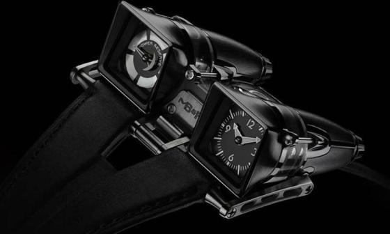 HM4终极版腕表由黑色PVD涂层钛金属制成