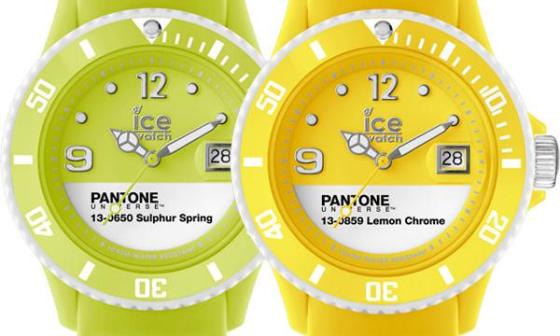 PANTONE UNIVERSETM Ice-Watch春黄色与柠檬铬黄表款