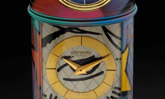 艺术家CRASH手工涂鸦百达翡丽Patek Philippe圆顶时钟将亮相纽约安帝古伦 