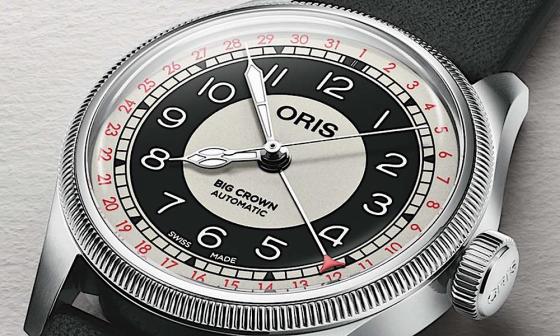 黑白之间一抹红：ORIS Big Crown Pointer Date Bullseye