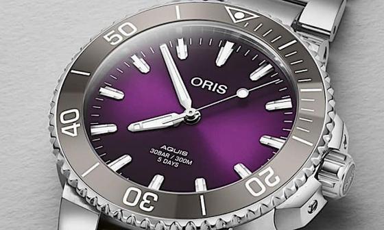 ORIS Hölstein 2023限量表第一次以Aquis潜水表为基础并拥有两大特殊设计