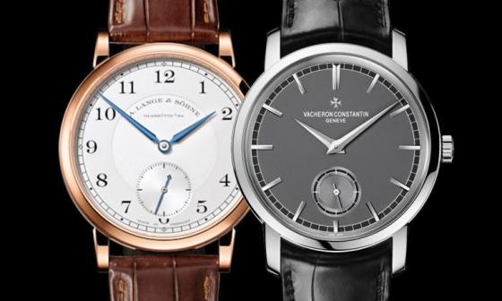 瑞士德国制表工艺正面交锋 A. LANGE & SÖHNE 朗格1815和 VACHERON CONSTANTIN 江诗丹顿Traditionnelle顶级规格手动上链小三针