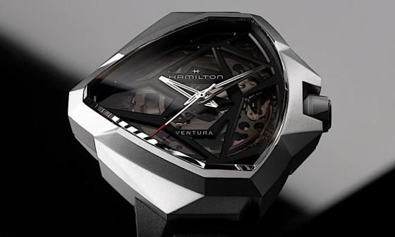 未来人的表？HAMILTON Ventura Edge 镂空腕表