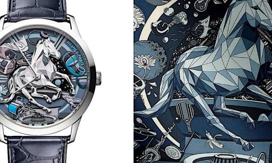 光影折射骏马灵动：Slim d'Hermès Faubourg of Dreams 工艺腕表