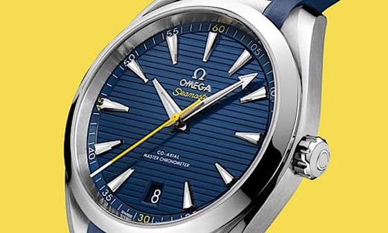 欧米茄发表全新Aqua Terra 150米大三针 配色和一位奥运金牌品牌大使有关