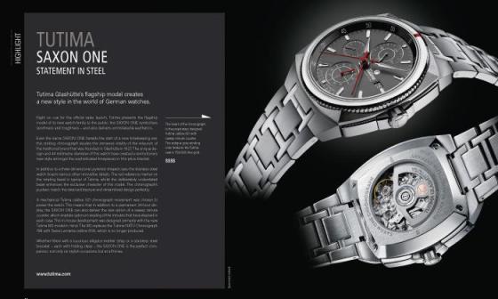 TUTIMA 蒂码表 Saxon One - 精钢的意志