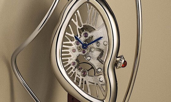 卡地亚以型艺密码缔造表界超现实梦幻之作：Cartier Privé Crash 镂空腕表