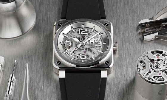 方壳镂芯，通透先锋：BELL & ROSS BR-03 Skeleton Steel