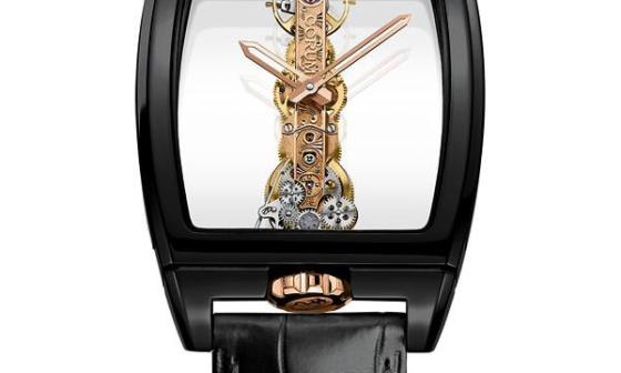 昆仑 Corum 黑色陶瓷款式金桥腕表 