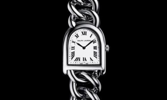 Ralph Lauren Stirrup Steel Link精钢链节小型腕表