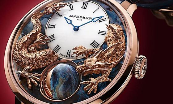 亚诺表Luna Magna球体月相融入立体金雕 呈现龙年生肖磅礡气势