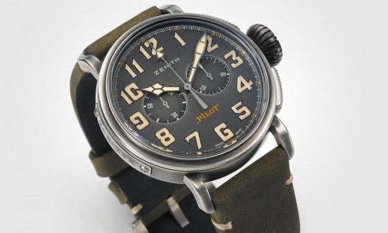 飞行员骑重机也没问题 ZENITH 真力时Pilot Ton-up计时表