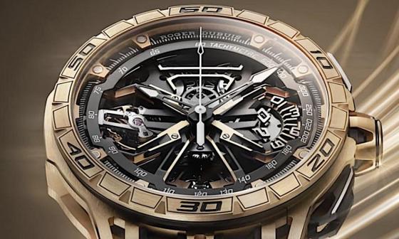 当赛车 DNA 遇上玫瑰金 罗杰杜彼打造狂又奢华的 Excalibur Spider 计时表