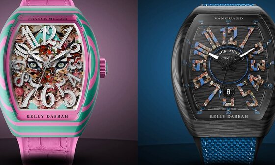 艺术拼绘时间肌理：FRANCK MULLER Vanguard Kelly Dabbah