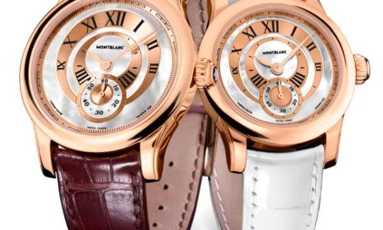 万宝龙Villeret 1858系列经典小三针珠宝女士腕表