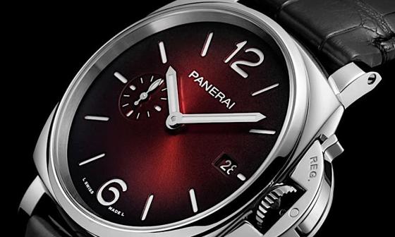 沛纳海Luminor Due推出亚洲限定的红面小三针