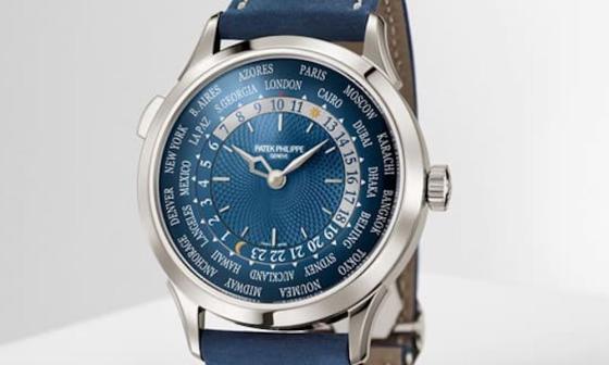PP 5230世界时区手表停产白金与玫瑰金款 改由铂金蓝面接班
