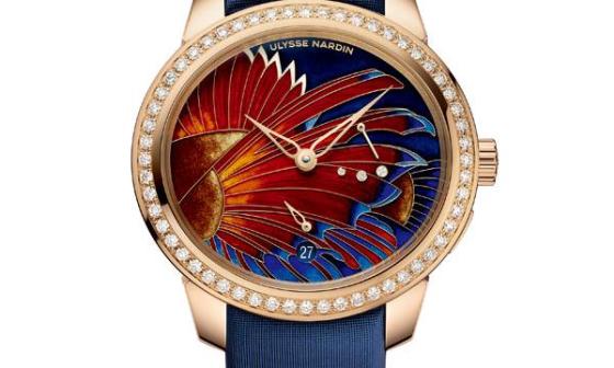 雅典表 Ulysse Nardin 全新玉玲珑火红狮子鱼腕表