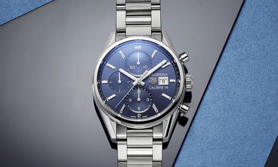 Carrera Calibre 16计时码表再推改款新作，这次的设计有反璞归真的味道，少了点赛车热血感，多了分成熟优雅的个性