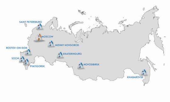 欧米茄在包括索契在内的九个俄罗斯城市设立倒计时钟迎接2014年冬奥