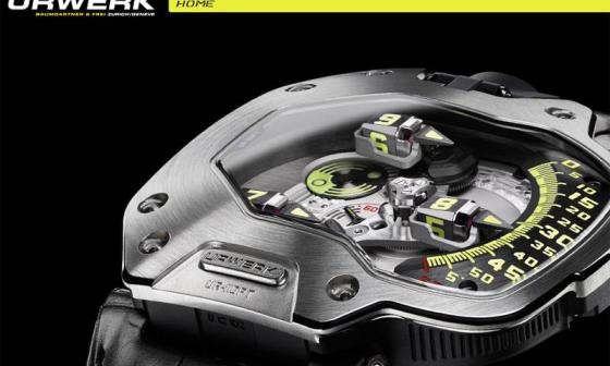 Urwerk新网站以黑、黄色调为主题