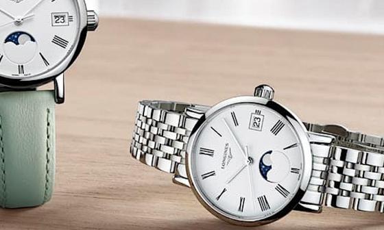 浪琴表为小资女打造Elegant优雅系列首款月相表