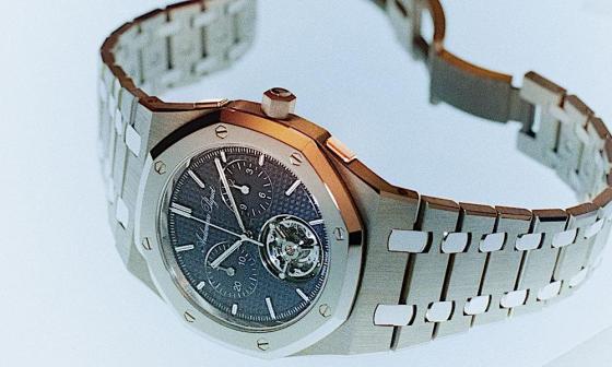 化繁为简：爱彼 Royal Oak Jumbo 超薄自动上链飞行陀飞轮计时码表 RD#5