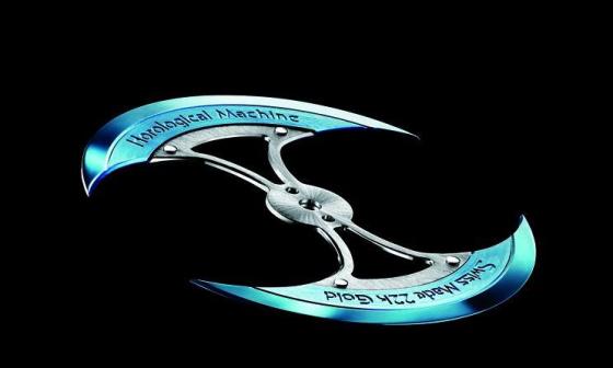 初创版 HM3 旨在显示制作精美的转动机芯，MEGAWIND 亦遵循同样原则