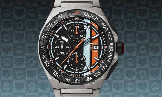  一抹蓝橙镌刻耐力赛荣光：TAG Heuer Formula 1 x Gulf 限量版计时腕表