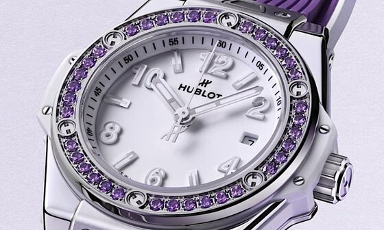 紫晶缀腕，绮丽登场：HUBLOT Big Bang One Click 紫罗兰新作