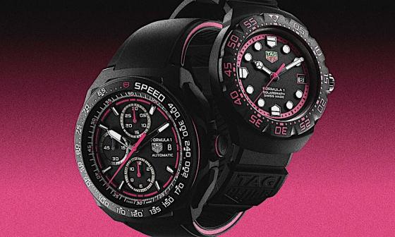 粉色能量：TAG HEUER Formula 1 腕表荧光粉限量版