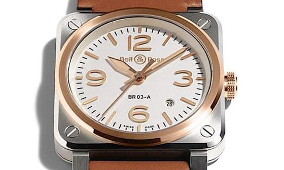 BELL & ROSS BR 03以不锈钢搭玫瑰金双色组合诠释复古高雅气质
