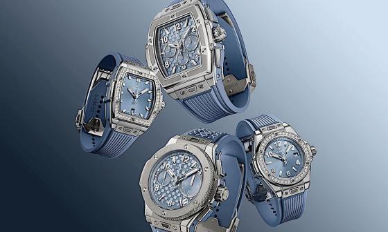光影中的矿质蓝调：HUBLOT"潮苍蓝" 系列腕表