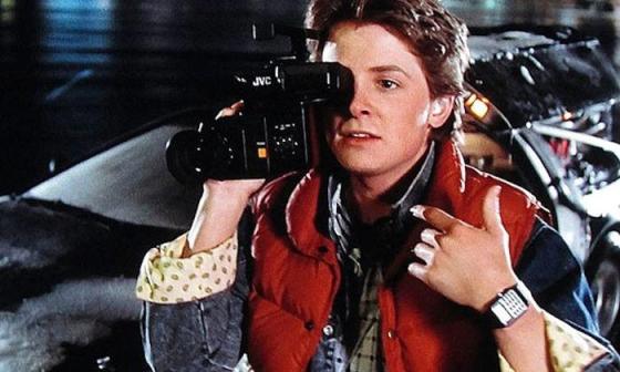 Marty McFly马蒂·麦佛莱在电影“回到未来”中