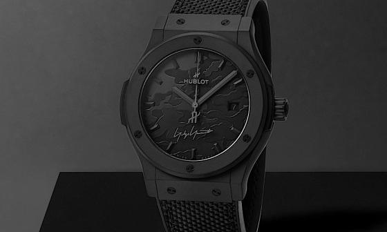 黑色双重语言：HUBLOT Classic Fusion 山本耀司全黑迷彩腕表