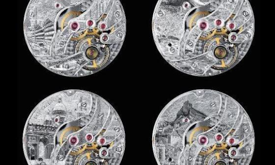 左上：香港，右上：日本，左下：巴黎，右下：瑞士