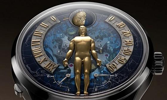 逆跳再进化 一只会 "按需抬手" 的江诗丹顿 Métiers d'Art 星空人偶表