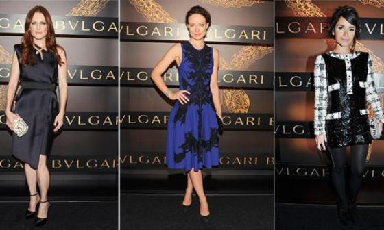 由左至右： 朱丽安•摩尔， 奥利维亚•维尔德暨米洛斯拉瓦•杜玛