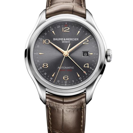  Baume & Mercier名士CLIFTON 克里顿系列GMT男士腕表
