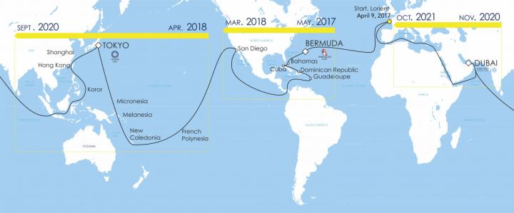 2018年5月自巴拿马启程，途经祕鲁与智利，并且航行于太平洋上多个中继点。并于2019年8月正式往北驶向赤道，来到马来西亚并将今年航行目标锁定亚洲地区