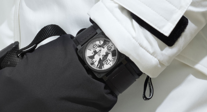 时隔三年后，柏莱士再度推出伪装手表系列的最新作品——BR03-92 White Camo，将涂装改为黑、白、灰三色迷彩
