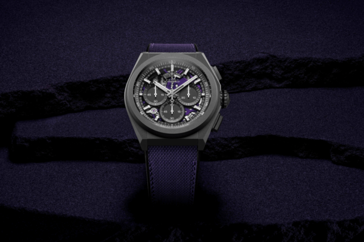 Defy El Primero 21 Ultraviolet腕表饰以瑰丽奢华的紫色，开启高震频计时机芯全新的篇章